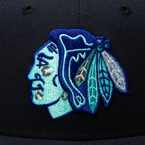 SEAGLASS 5950 BLACKHAWKS WC09 NVY New Era