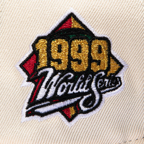 New Era 9Forty A-Frame New York Yankees 1999 World Series Patch Snapback Hat - Cream, Brown New Era