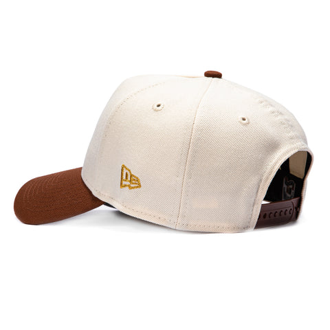 New Era 9Forty A-Frame San Francisco Giants 2010 World Series Patch Snapback Hat - Cream, Brown New Era