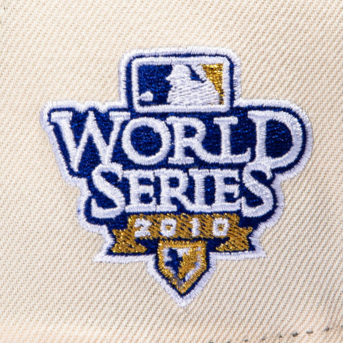 New Era 9Forty A-Frame San Francisco Giants 2010 World Series Patch Snapback Hat - Cream, Brown New Era