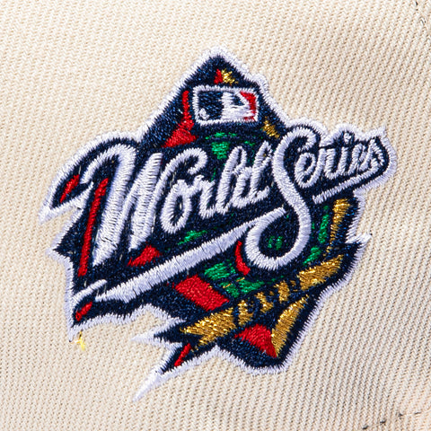 New Era 9Forty A-Frame San Diego Padres 1998 World Series Patch Snapback Hat - Cream, Green New Era