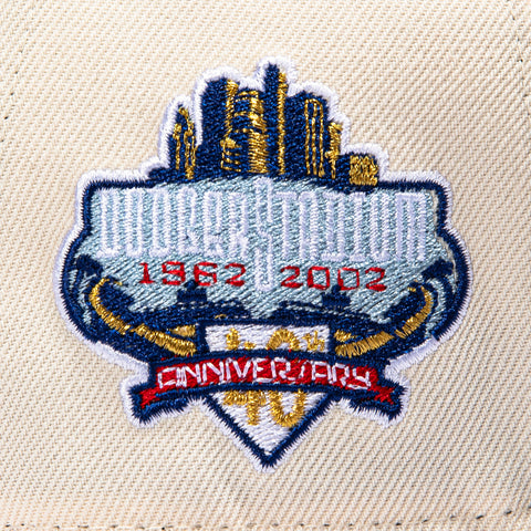 New Era 9Forty A-Frame Los Angeles Dodgers 40th Anniversary Patch Snapback Hat - Cream, Black New Era