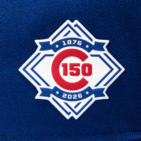 New Era 59Fifty Chicago Cubs 150th Anniversary Patch Game Hat - Royal New Era