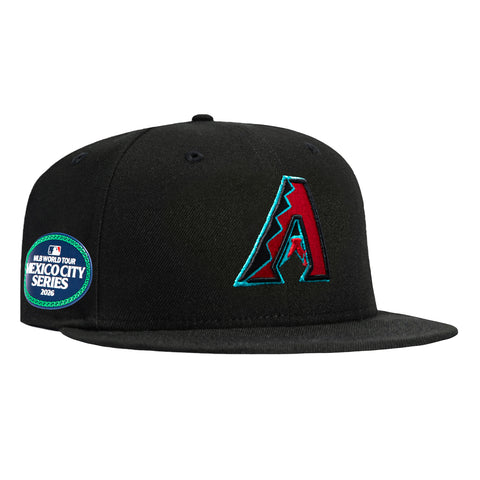 New Era 59Fifty Arizona Diamondbacks Mexico City Series Patch Alternate Hat - Black New Era