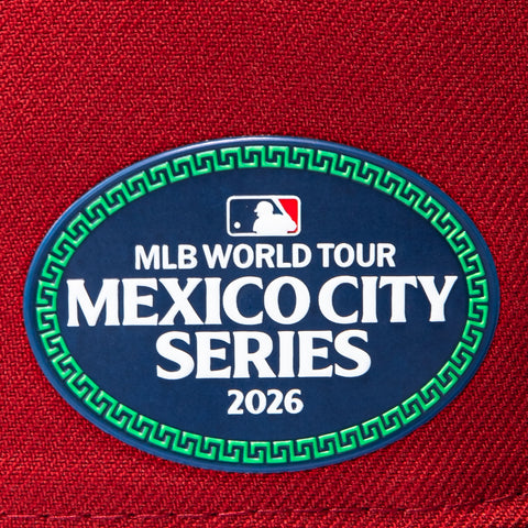 New Era 59Fifty Arizona Diamondbacks Mexico City Series Patch Home Hat - Sedona Red, Black New Era