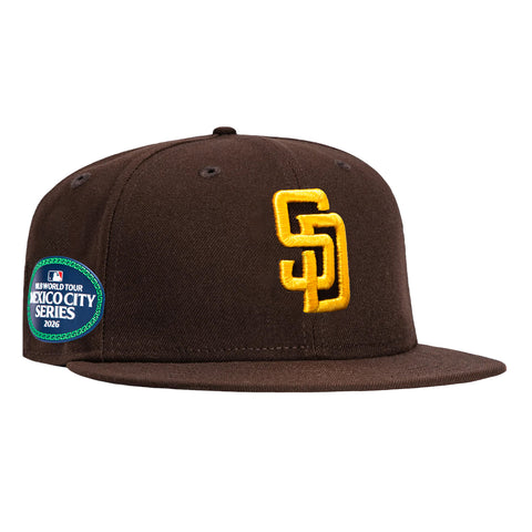 New Era 59Fifty San Diego Padres Mexico City Series Patch Game Hat - Brown New Era