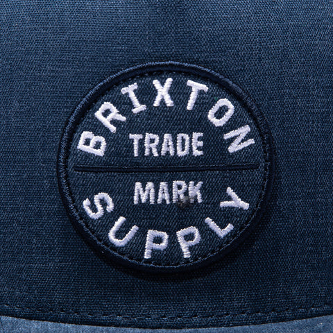 Brixton Oath Mesh Snapback Trucker Hat - Navy, White Brixton