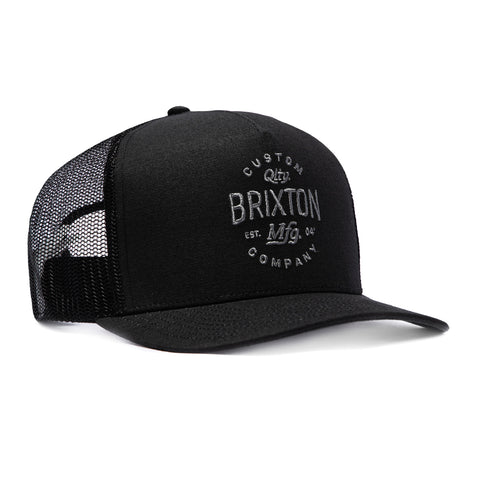 Brixton Fremont Mesh Snapback Trucker Hat - Black Brixton