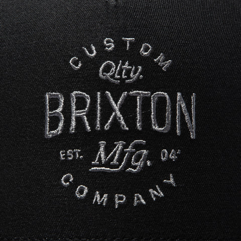 Brixton Fremont Mesh Snapback Trucker Hat - Black Brixton