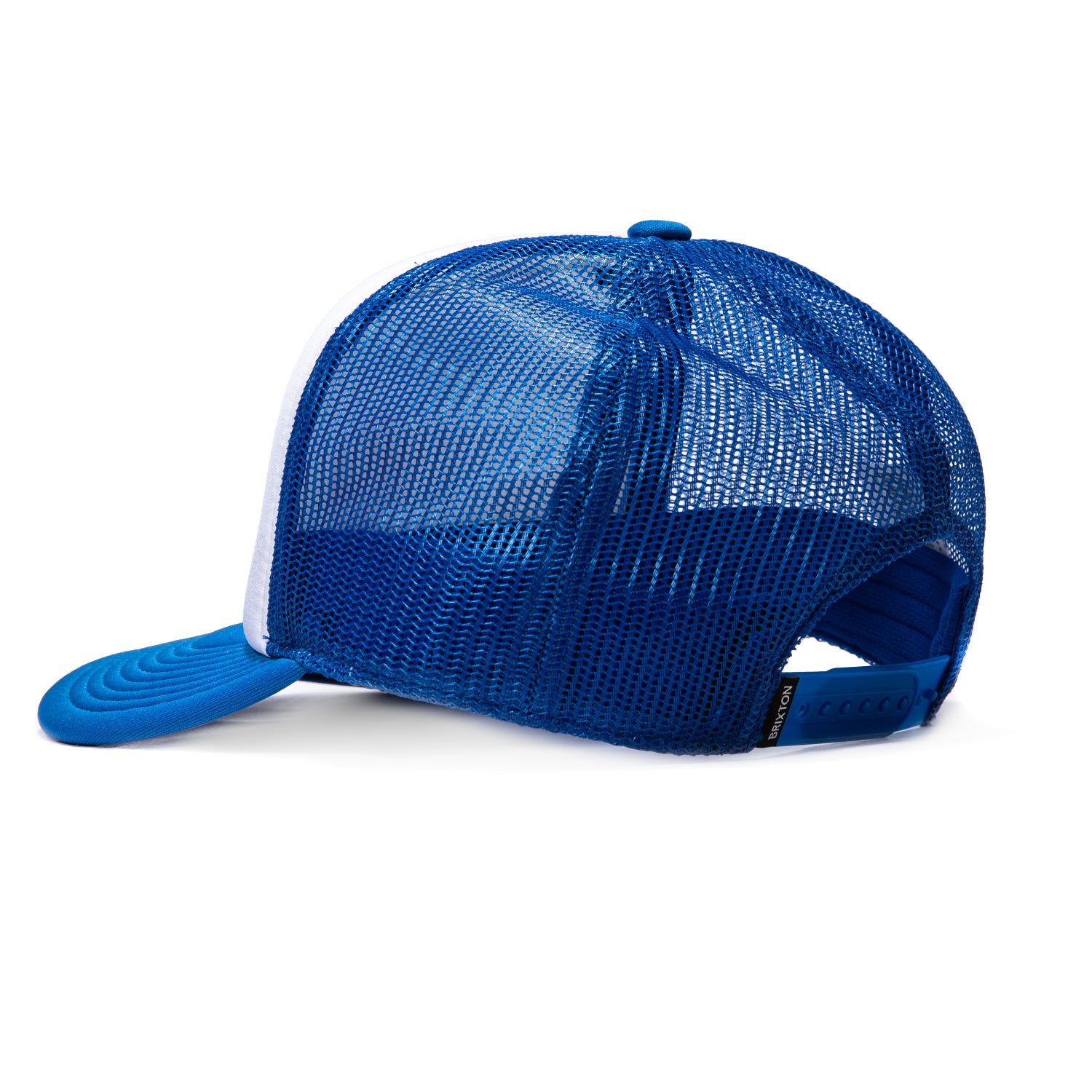 Brixton Garnet Mesh Snapback Trucker Hat - White, Blue – Hat Club