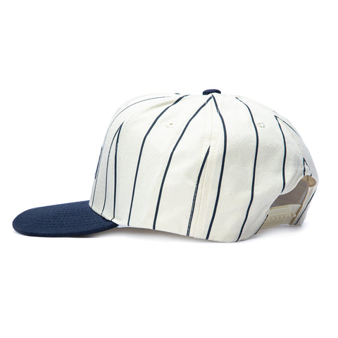 Brixton Homerun Snapback Hat - White, Navy Brixton