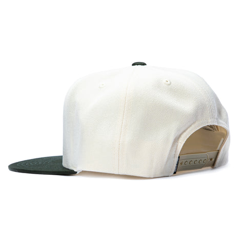 Brixton Oath III Snapback Hat - Wax Paper, Olive Brixton