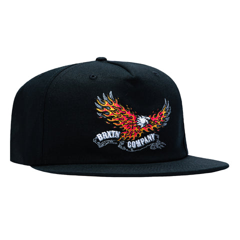 Brixton Blazing Snapback Hat - Black Brixton