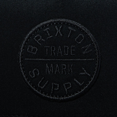 Brixton Oath Mesh Snapback Trucker Hat - Black, Black Brixton