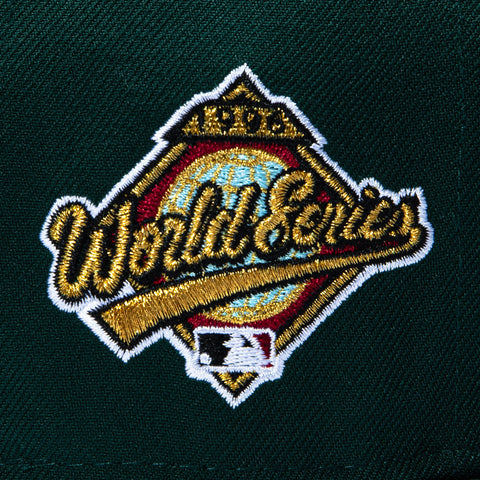 New Era 59Fifty New York Yankees 1996 World Series Patch Flames Hat - Green, Pink New Era
