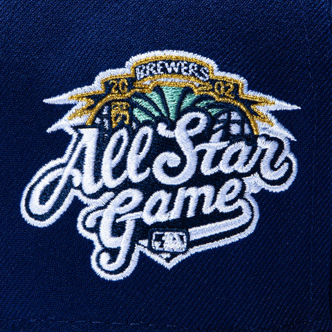 New Era 59Fifty Milwaukee Brewers 2002 All Star Game Patch Light Blue UV Hat - Royal New Era