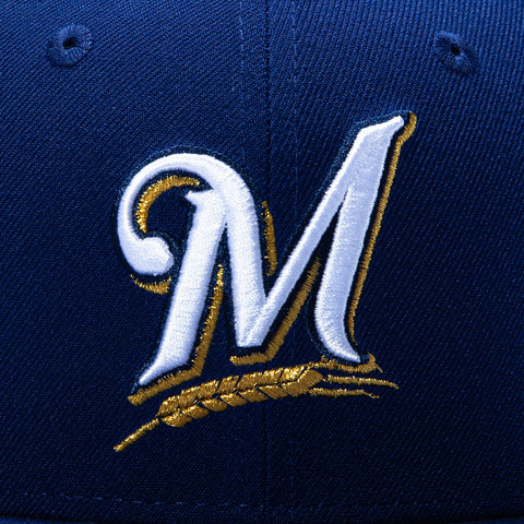 New Era 59Fifty Milwaukee Brewers 2002 All Star Game Patch Light Blue UV Hat - Royal New Era