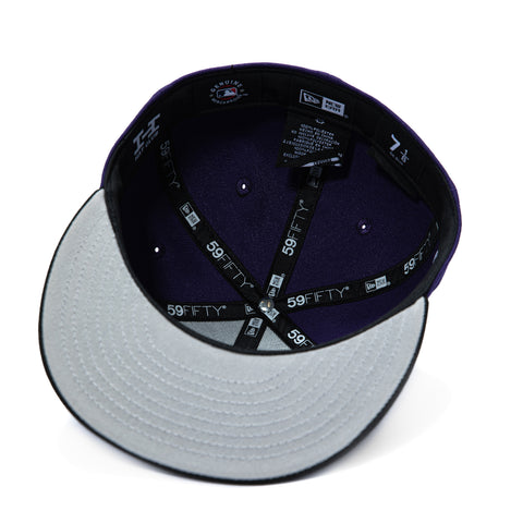 New Era 59Fifty Los Angeles Dodgers 2025 World Series Champions Patch Hat - Purple, Black, Metallic Gold New Era