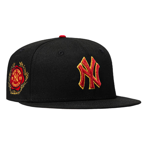 New Era 59Fifty Highball New York Yankees 1903 Inaugural Patch Hat - Black