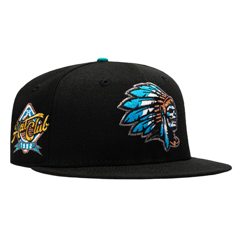 New Era 59Fifty Navajo Pack Skull Chief 1992 Hat Club Patch Pink UV Hat - Black New Era