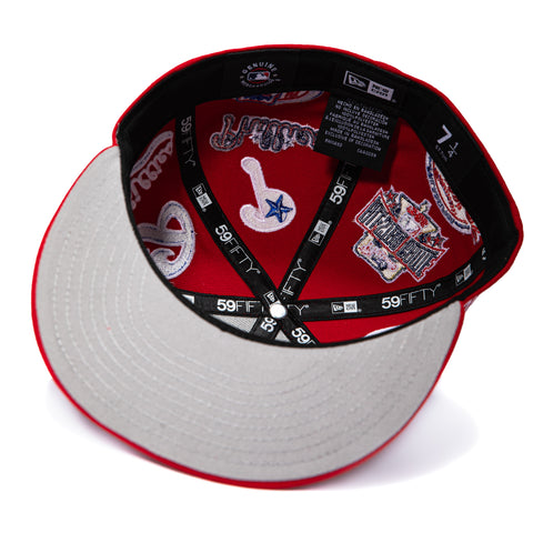 New Era 59Fifty All Over Philadelphia Phillies Hat - Red New Era
