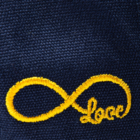 Godspeed G Logo Trucker Snapback Hat - Navy, Yellow Godspeed