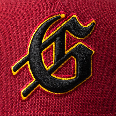 Godspeed G Logo Trucker Snapback Hat - Cardinal Godspeed