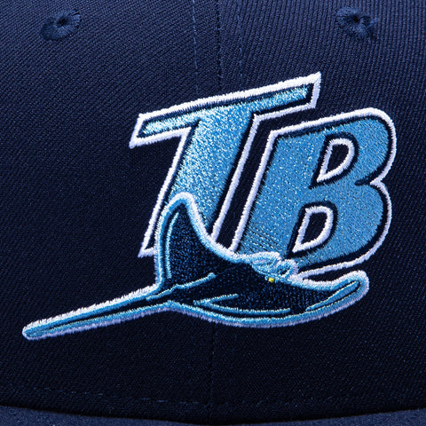New Era 59Fifty Tampa Bay Rays 1998 TB Hat - Light Navy New Era