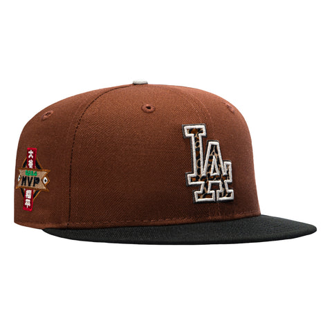 New Era 59Fifty Los Angeles Dodgers 2024 MVP Patch Print Fill Hat - Brown, Black New Era