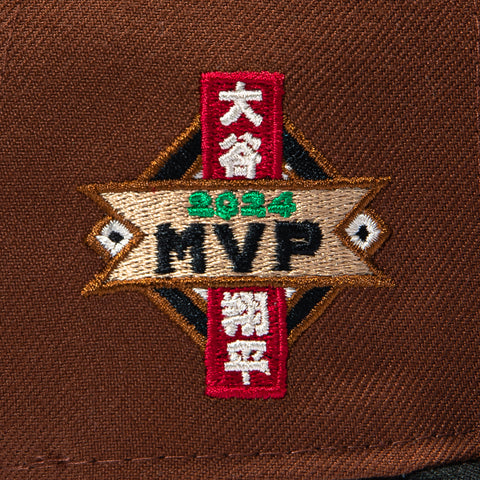 New Era 59Fifty Los Angeles Dodgers 2024 MVP Patch Print Fill Hat - Brown, Black New Era