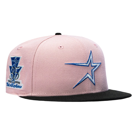 New Era 59Fifty Houston Astros 35th Anniversary Patch 1994 Royal UV Hat - Pink, Black