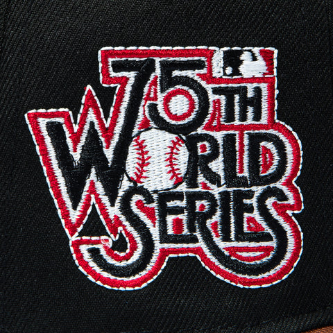 New Era 59Fifty New York Yankees 75th Anniversary Patch Print Fill Hat - Black, Brown New Era