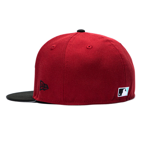 New Era 59Fifty Arizona Diamondbacks 2011 All Star Game Patch Script Hat - Sedona Red, Black, Mint New Era