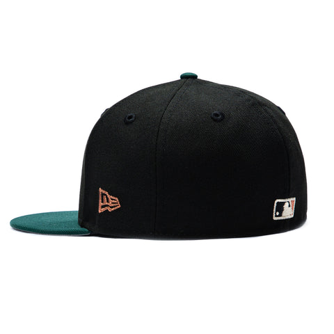 New Era 59Fifty San Francisco Giants Logo Patch Alternate Hat - Black, Green, Metallic Copper New Era