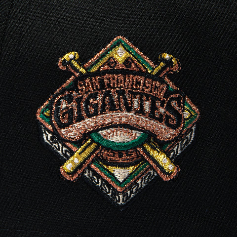 New Era 59Fifty San Francisco Giants Logo Patch Alternate Hat - Black, Green, Metallic Copper New Era