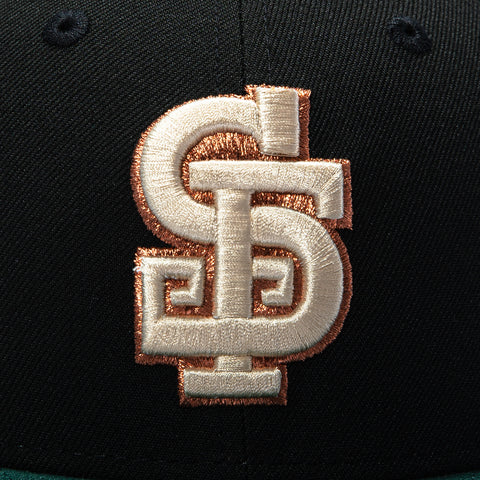 New Era 59Fifty San Francisco Giants Logo Patch Alternate Hat - Black, Green, Metallic Copper New Era