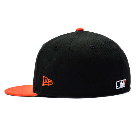 New Era 59Fifty San Francisco Giants Logo Patch Alternate Hat - Black, Orange New Era