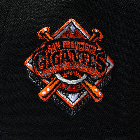 New Era 59Fifty San Francisco Giants Logo Patch Alternate Hat - Black, Orange New Era