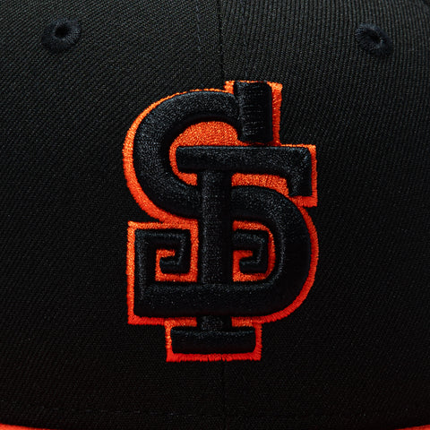 New Era 59Fifty San Francisco Giants Logo Patch Alternate Hat - Black, Orange New Era
