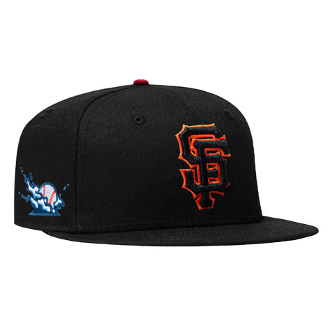 New Era 59Fifty San Francisco Giants Splash Patch Hat - Black, Black, Orange
