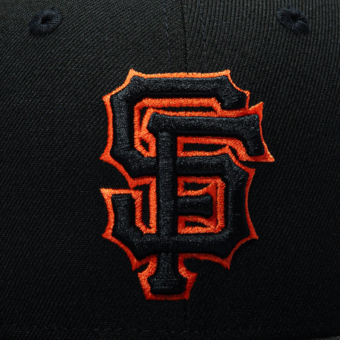 New Era 59Fifty San Francisco Giants Splash Patch Hat - Black, Black, Orange New Era