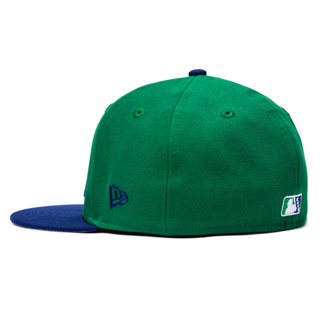 New Era 59Fifty Hartford Yard Goats Rock Cats Hat - Kelly Green, Royal New Era
