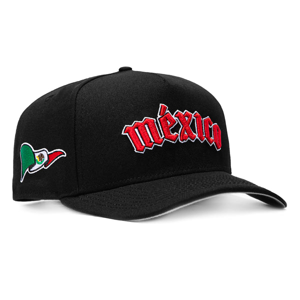 New Era 9Fifty A-Frame 2026 Del Mundo Mexico Flag Patch Old