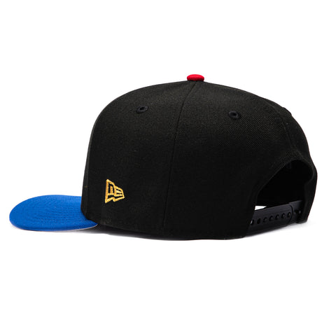 New Era 9Fifty A-Frame 2026 Del Mundo Japan Flag Patch Old English Snapback Pre-curved Hat - Black, Royal