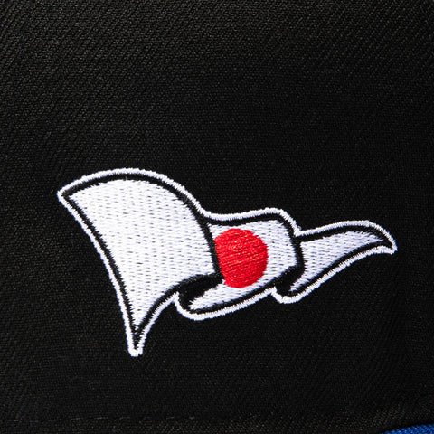 New Era 9Fifty A-Frame 2026 Del Mundo Japan Flag Patch Old English Snapback Pre-curved Hat - Black, Royal