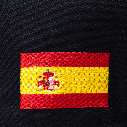 New Era 9Fifty A-Frame 2026 Del Mundo Spain Flag Patch Snapback Pre-curved Hat - Navy