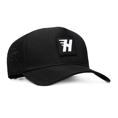 Huega House Performance Snapback Hat - Black Huega House
