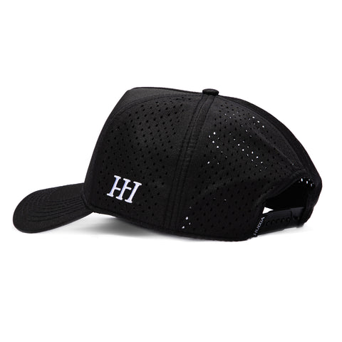 Huega House Performance Snapback Hat - Black Huega House