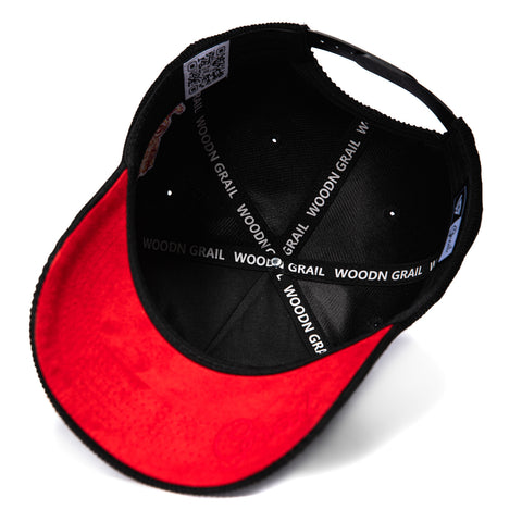 Woodn Grail USC Trojan Corduroy Snapback Hat - Black Woodn Grail