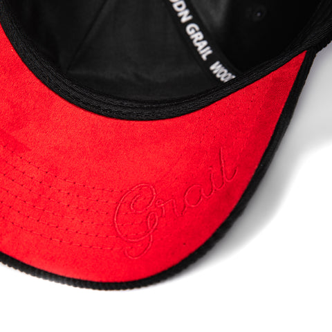 Woodn Grail USC Trojan Corduroy Snapback Hat - Black Woodn Grail